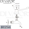 Bristan Lever Bib Taps with 3 Inch Levers Spares